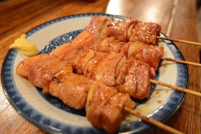 Pork Yakitori （３Sticks)<br />
